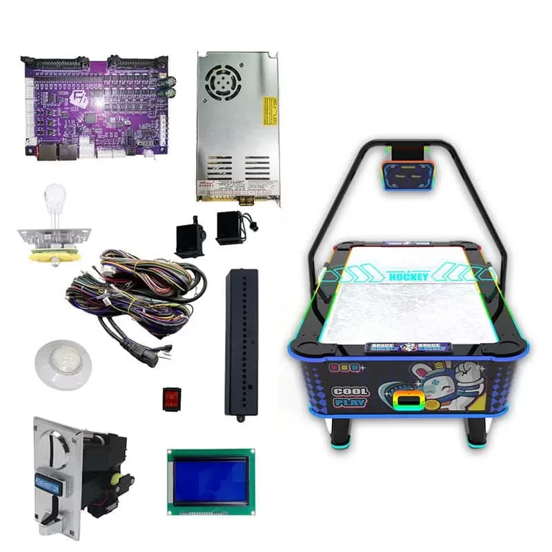 Space Hockey Air Hockey Machine commercial air hockey table detailed specifications panel