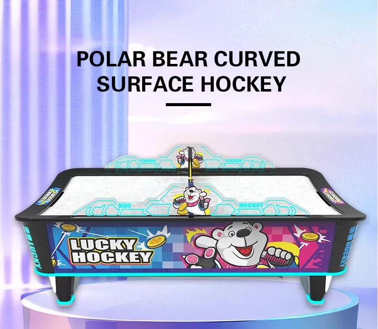 Polar Bear Curved Surface Hockey | Commercial Air Hockey Arcade Game