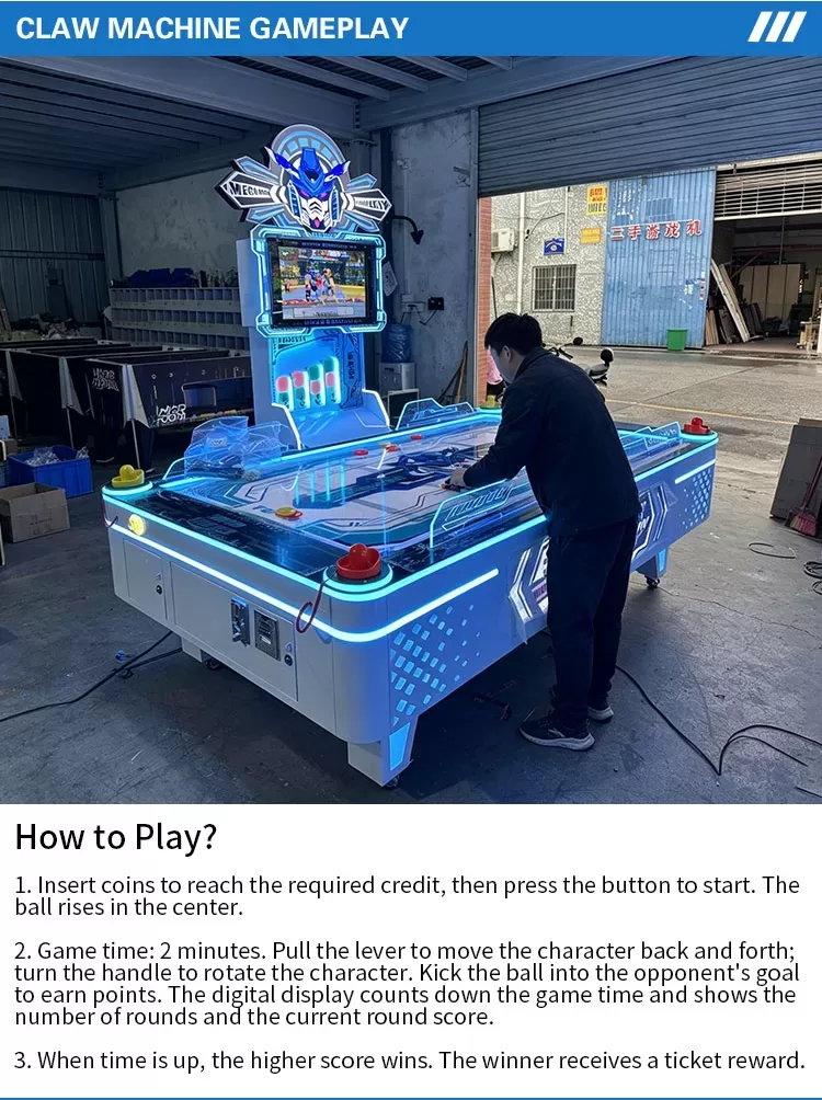 Mecha Air Hockey Coin Operated Equipment Export Packaging and Shipping.jpg