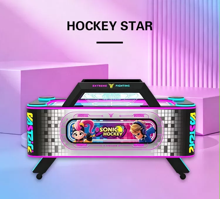 Hockey Star compact air hockey arcade mach