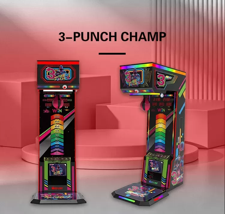 	3-Punch Champ heavy-duty arcade punching 
