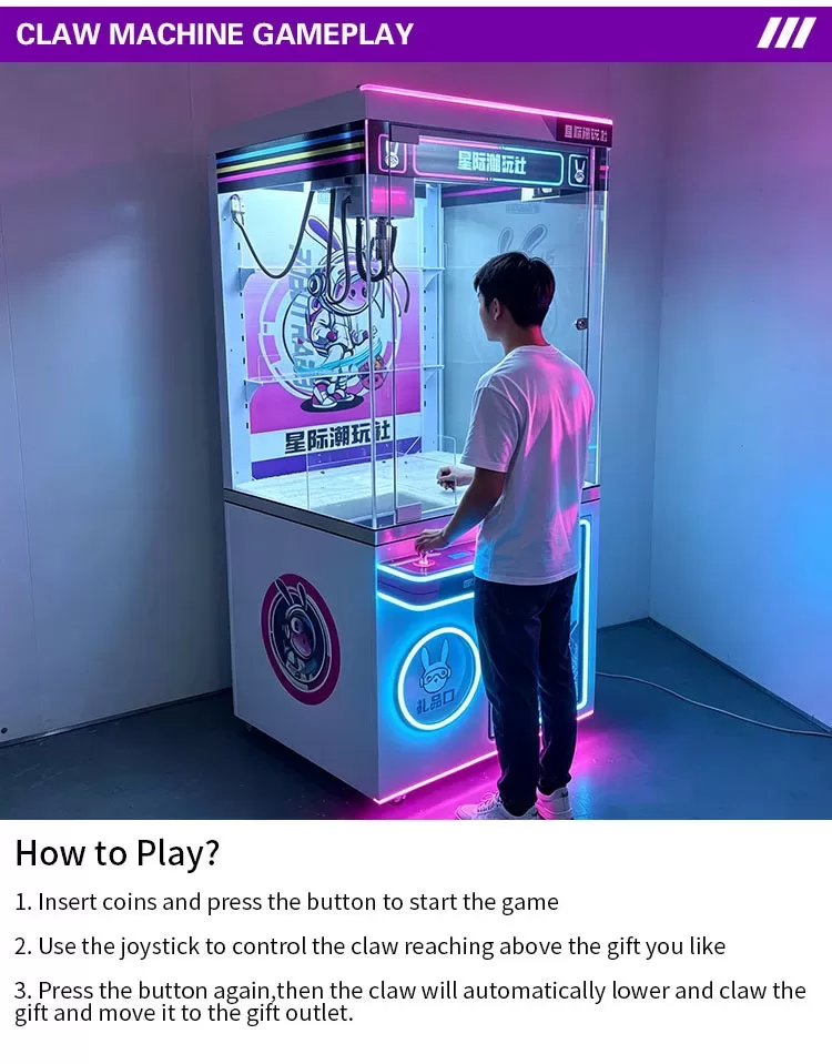Galactic Play Hub overhead claw system console gift out coin acceptor and motherboard detail view