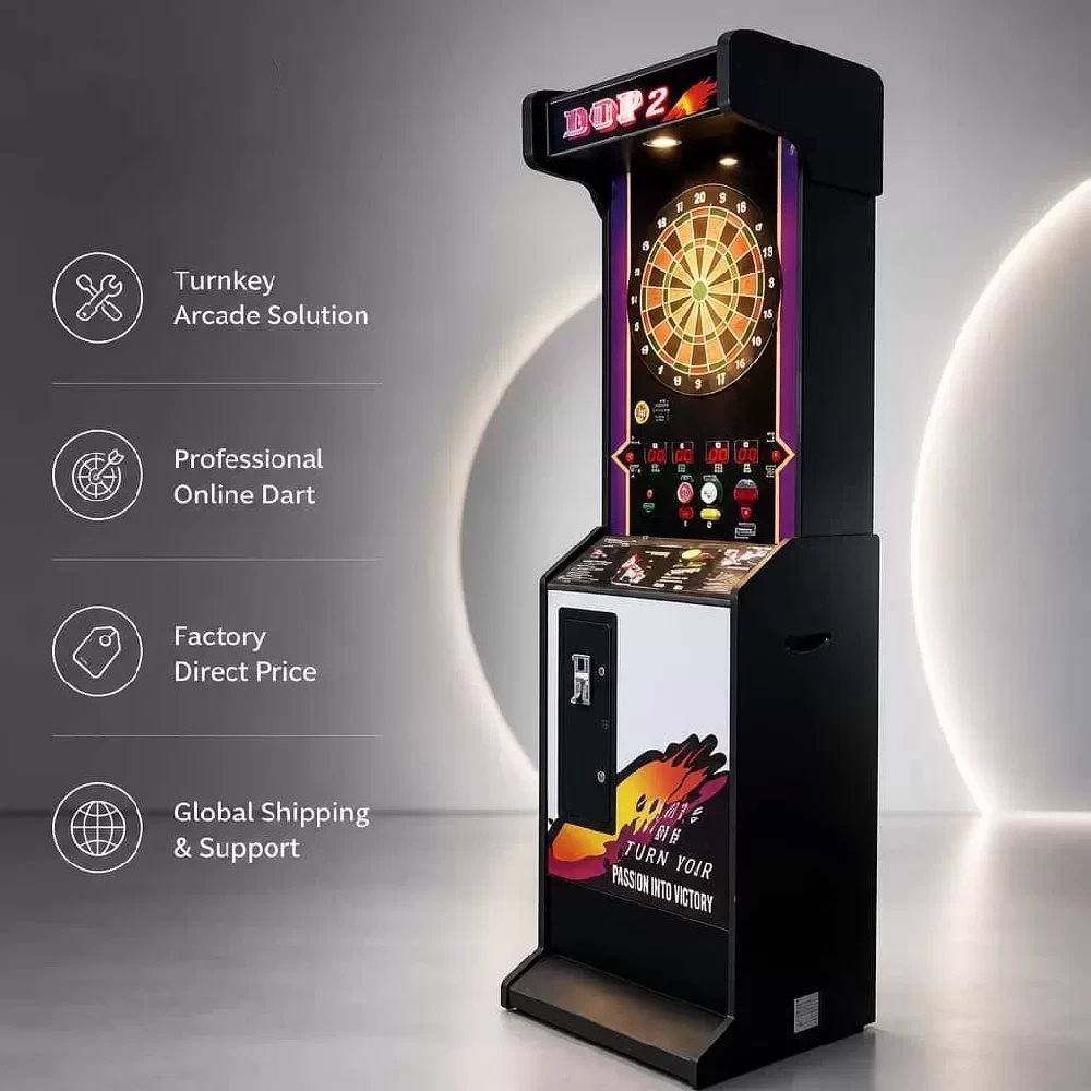 Commercial DCF Dart Machine | Coin Operated Arcade Dart Game for Game Centers & Bars