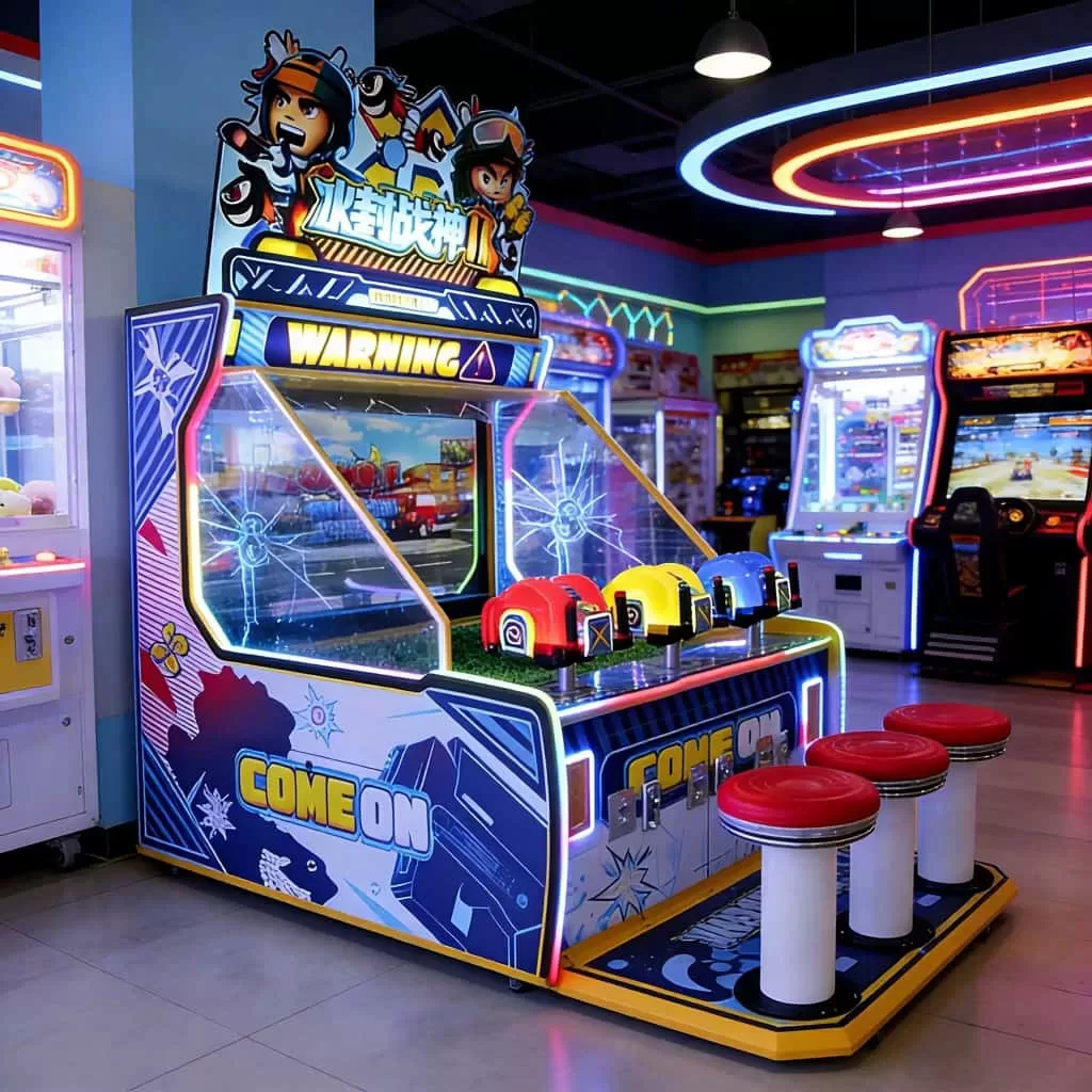 Ice Battle Hero water shooting game machine product dimension diagram for amusement parks