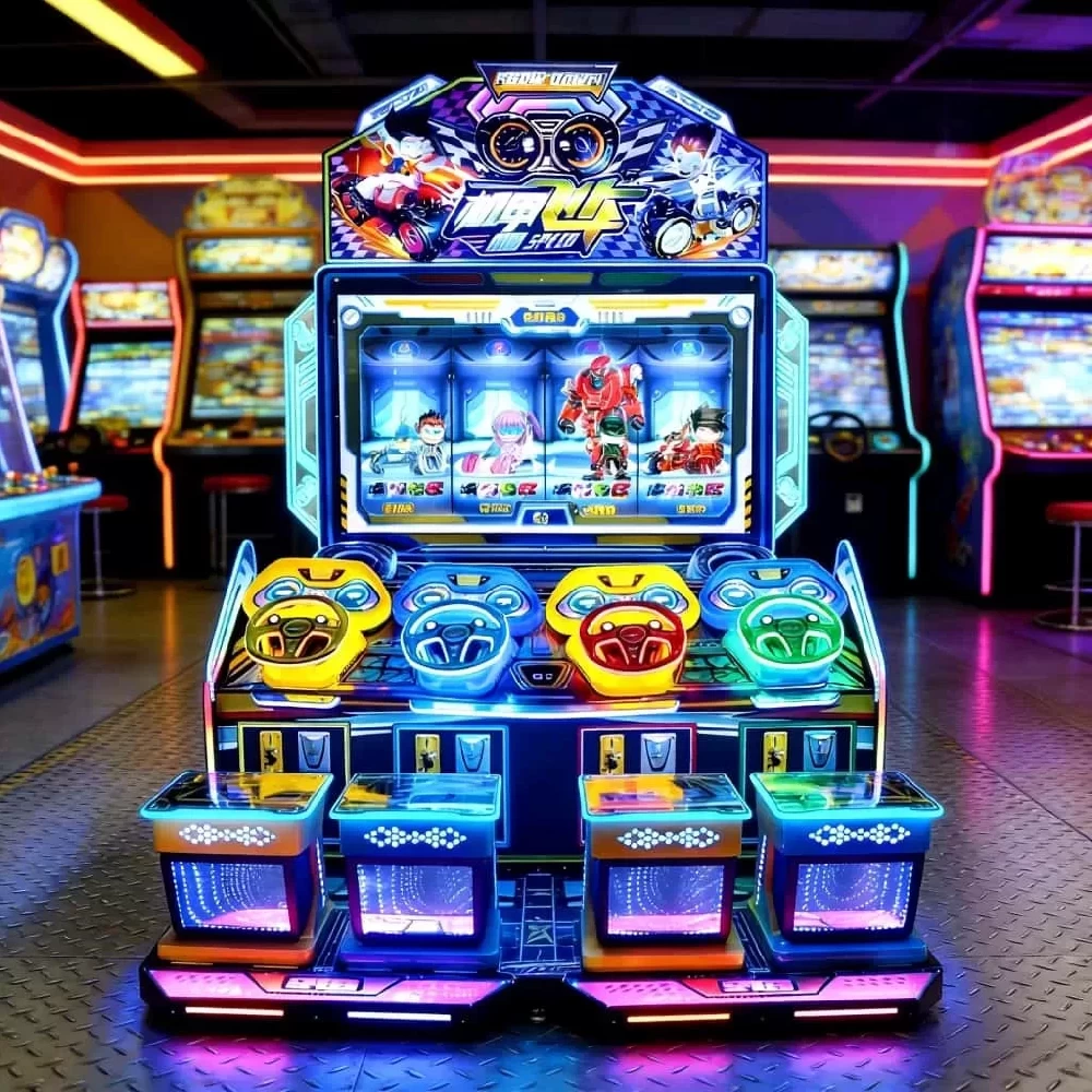 Mecha Racing Arcade Game | Customizable Racing Shooting Machine for Indoor Entertainment