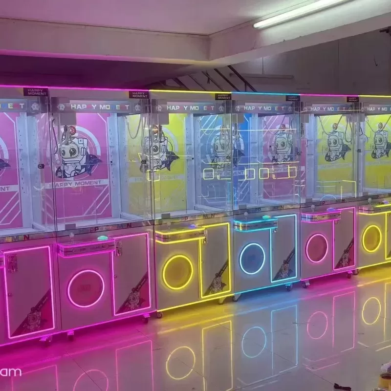 Concept: Arcade floor plan showing claw machines, prize machines, and arcade games