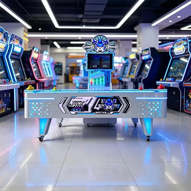 MECHA AIR HOCKEY | Commercial Coin Pusher Arcade Game Machine for Entertainment Centers