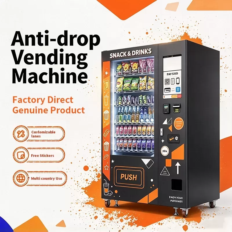 Anti-Drop Elevator Vending Machine | Commercial Snack & Drink Vending Machine with Touch Screen