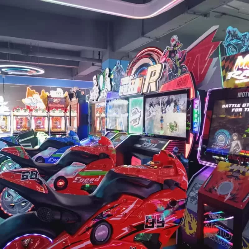 Arcade operator reviewing revenue and cost reports for claw machines
