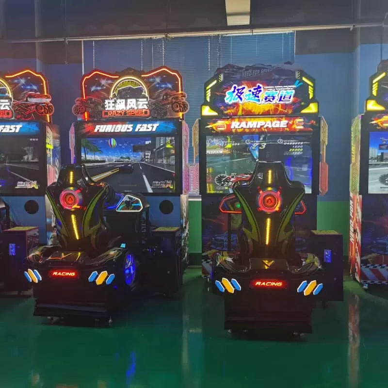 Arcade business owner evaluating a potential venue location with high foot traffic